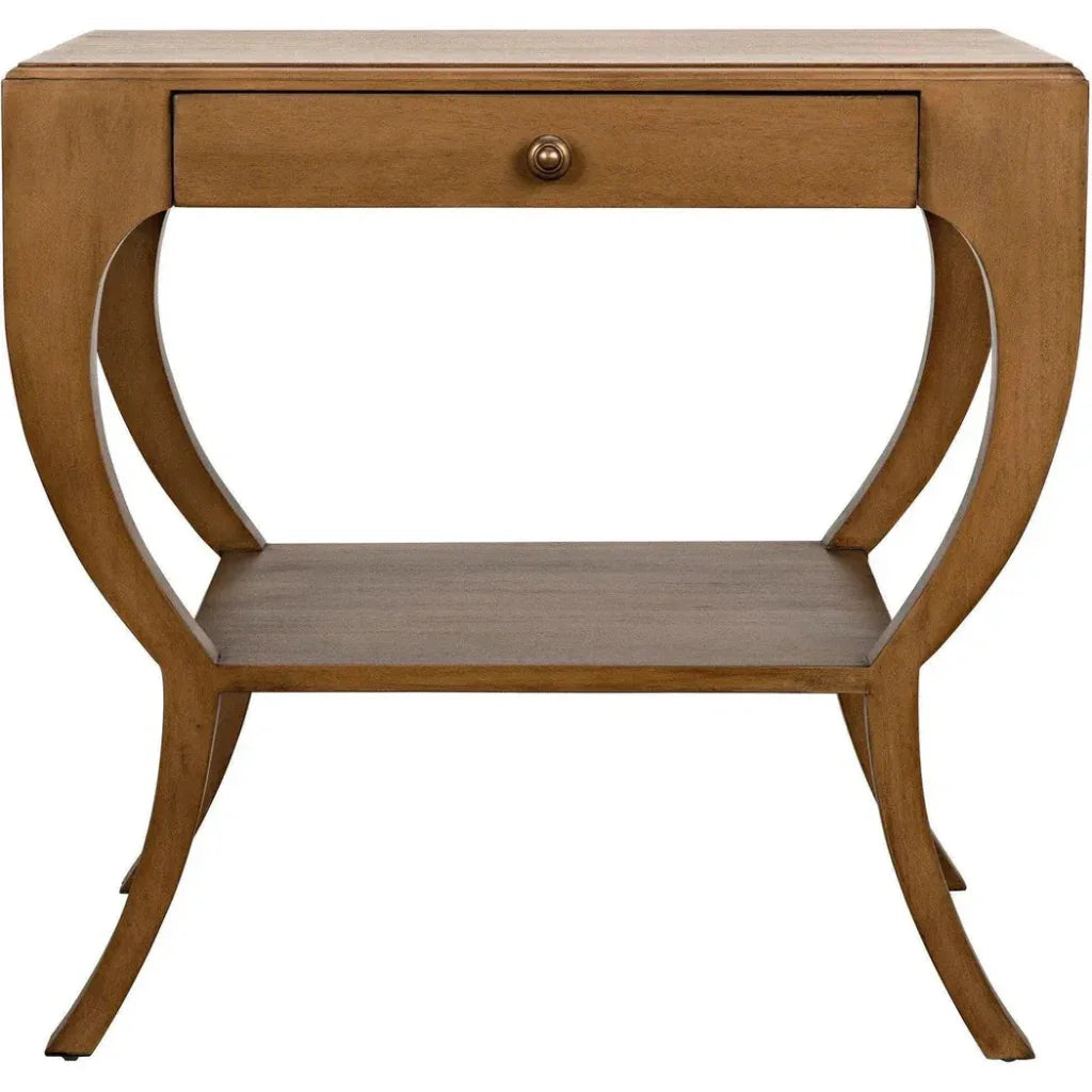 Noir Maude With Storage Side Table
