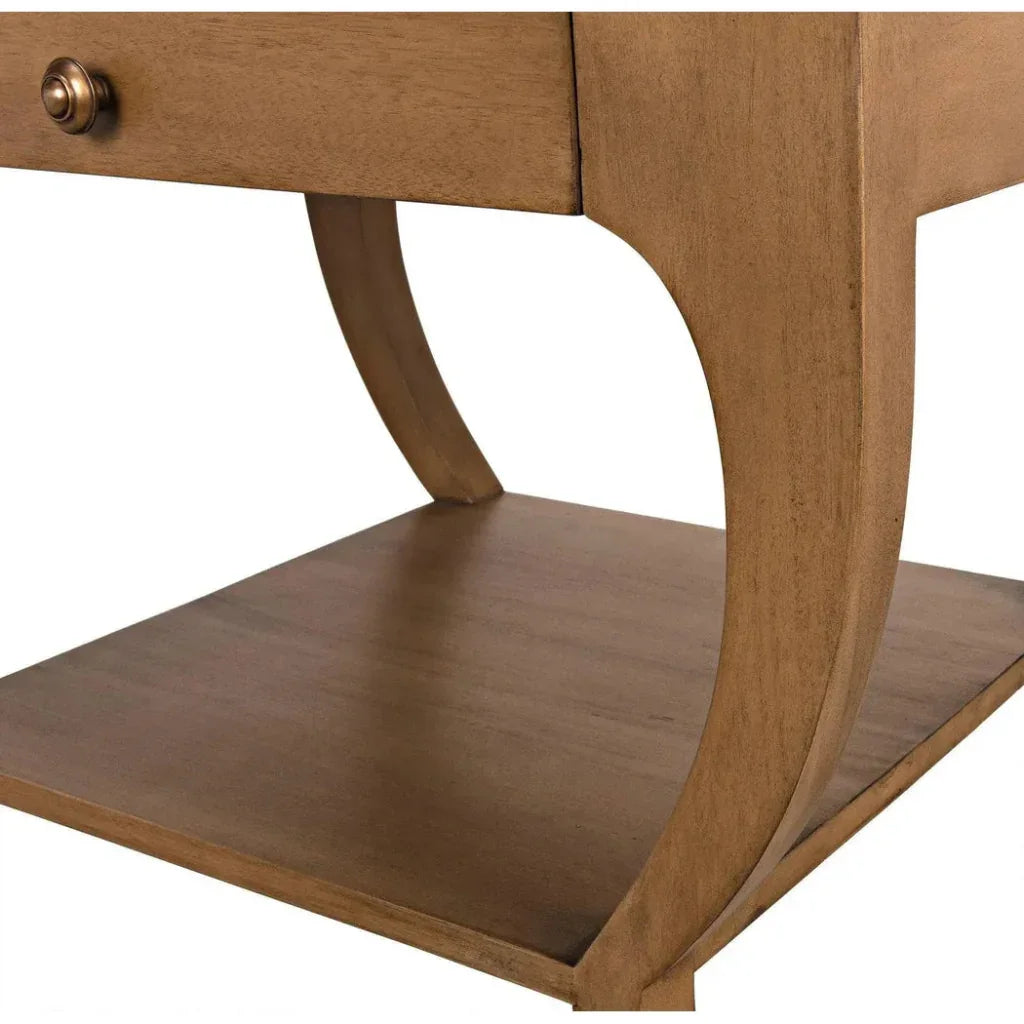 Noir Maude With Storage Side Table