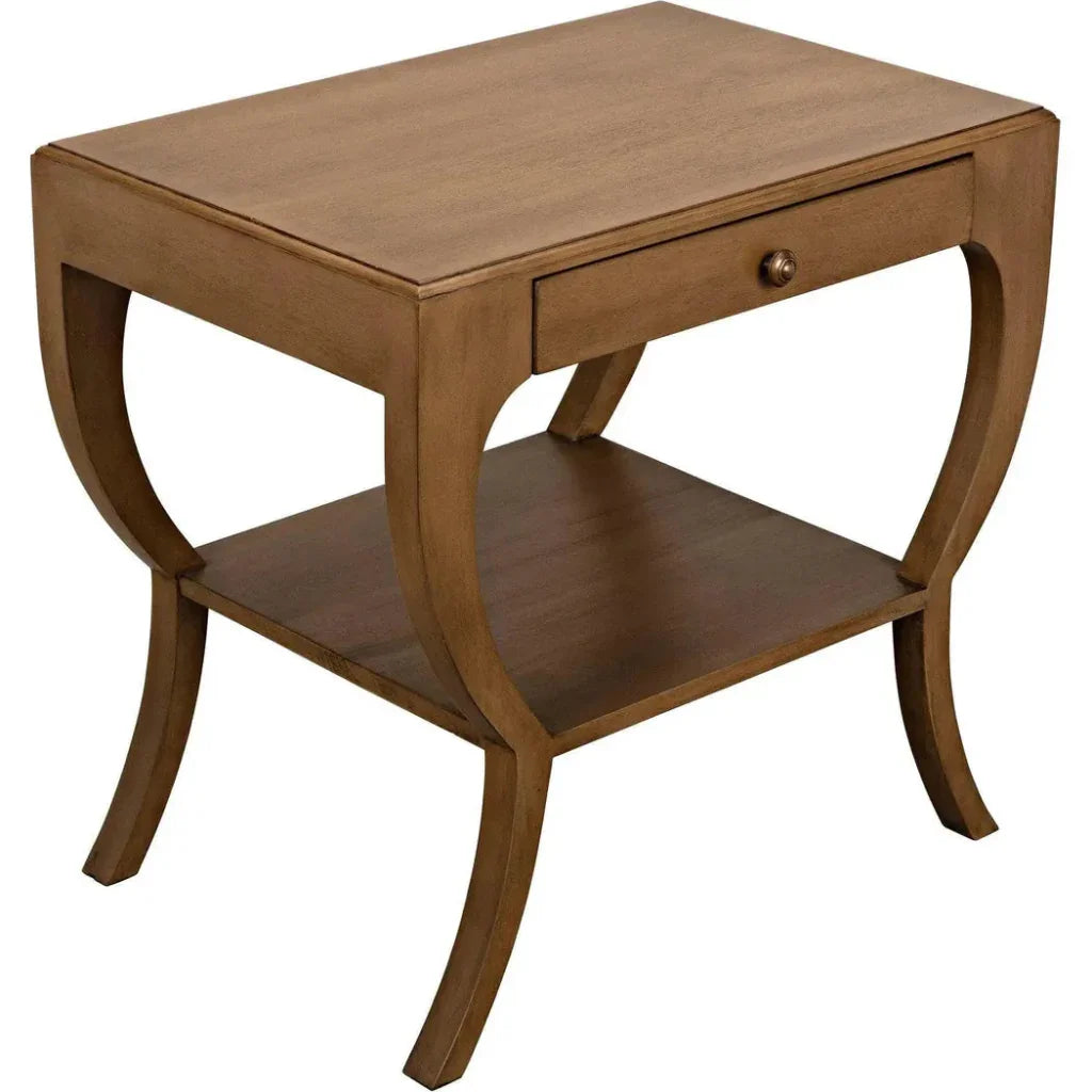 Noir Maude With Storage Side Table