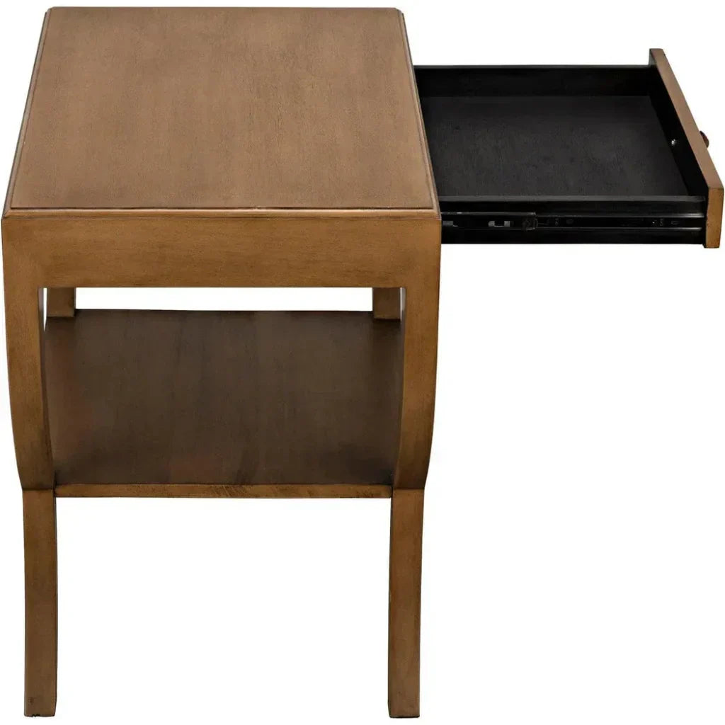 Noir Maude With Storage Side Table
