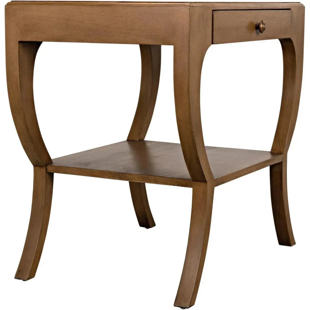 Noir Maude With Storage Side Table