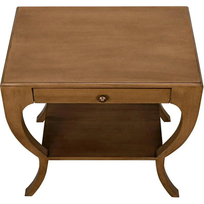 Noir Maude With Storage Side Table