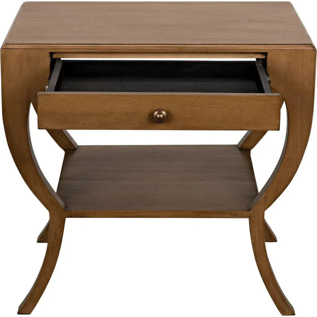 Noir Maude With Storage Side Table