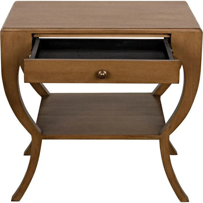 Noir Maude With Storage Side Table