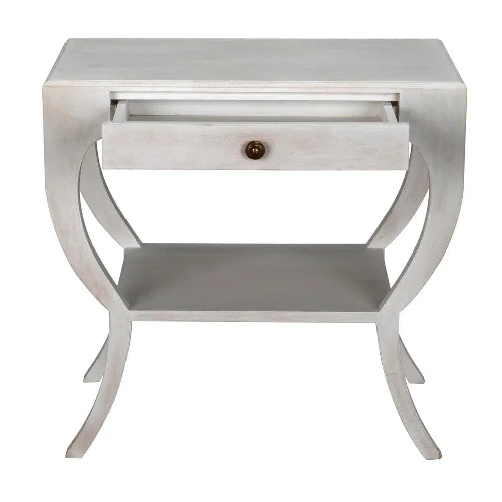 Noir Maude With Storage Side Table