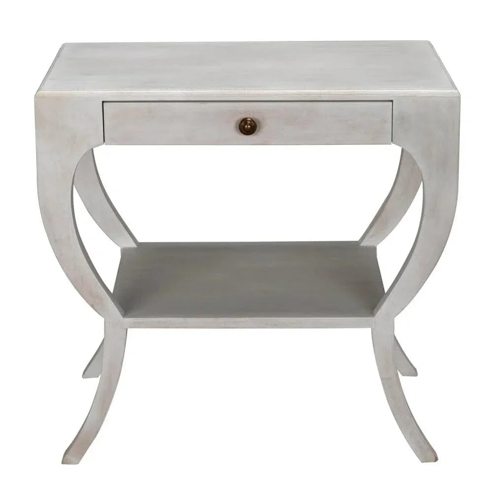 Noir Maude With Storage Side Table