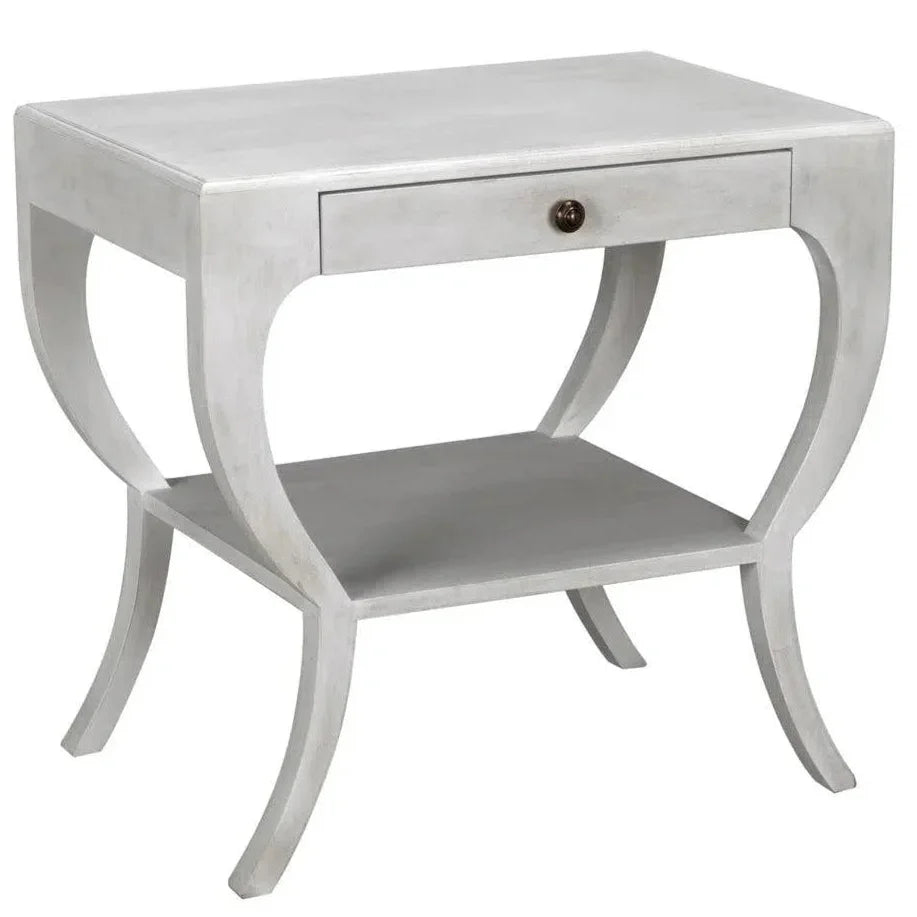 Noir Maude With Storage Side Table
