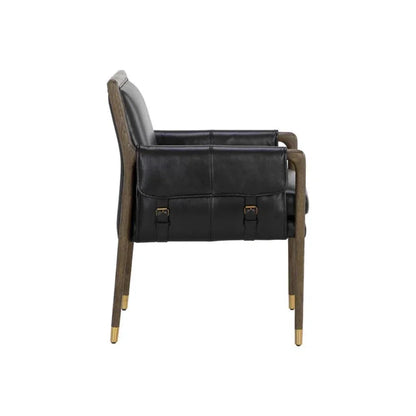 SUNPAN Mauti Leather Modern Dining Armchair