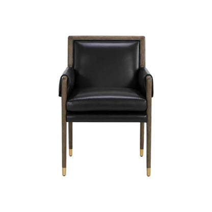 SUNPAN Mauti Leather Modern Dining Armchair
