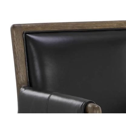 SUNPAN Mauti Leather Modern Dining Armchair