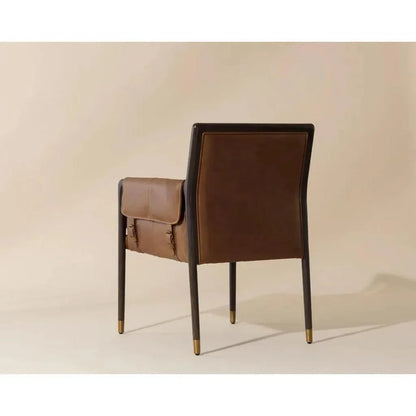 SUNPAN Mauti Leather Modern Dining Armchair