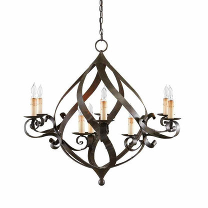 Mayfair Gramercy Chandelier - Sideboards and Things Antique Chandelier, Black Chandelier, Brand_Currey & Co, Candle Chandelier, Finish_Bronze, Height_30-40, Materials_Metal, Metal Type_Iron, Product Type_Chandelier, Shape_Round, Width_30-40