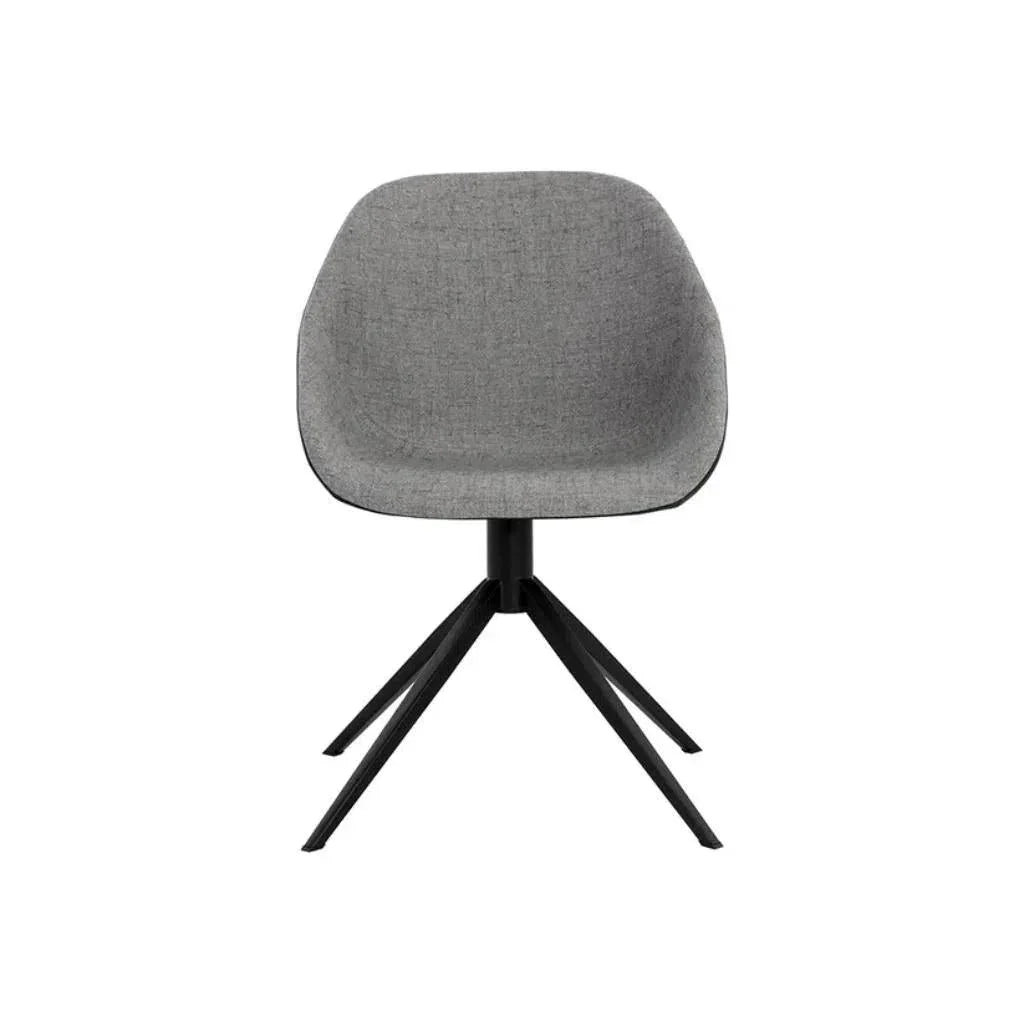 SUNPAN Mccoy Leather Swivel Dining Chair