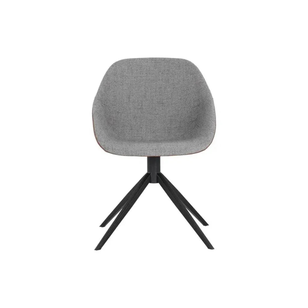 SUNPAN Mccoy Leather Swivel Dining Chair