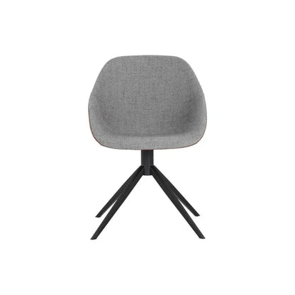 SUNPAN Mccoy Leather Swivel Dining Chair