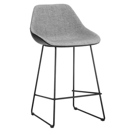 Mccoy Leather Two Toned Seat Counter Stool
