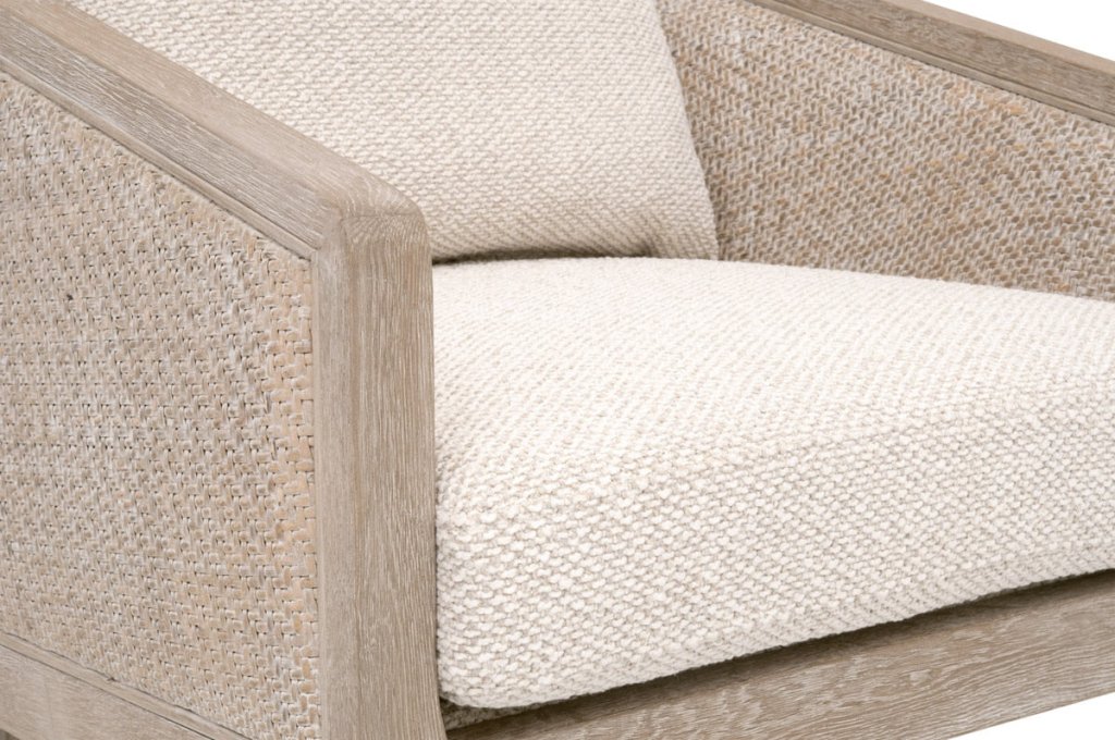 McGuire White Fabric Counter Stool - LOOMLAN - Essentials For Living - Counter Stools