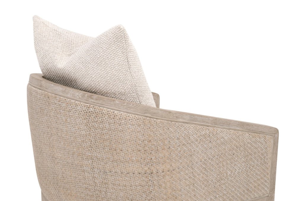 McGuire White Fabric Counter Stool - LOOMLAN - Essentials For Living - Counter Stools