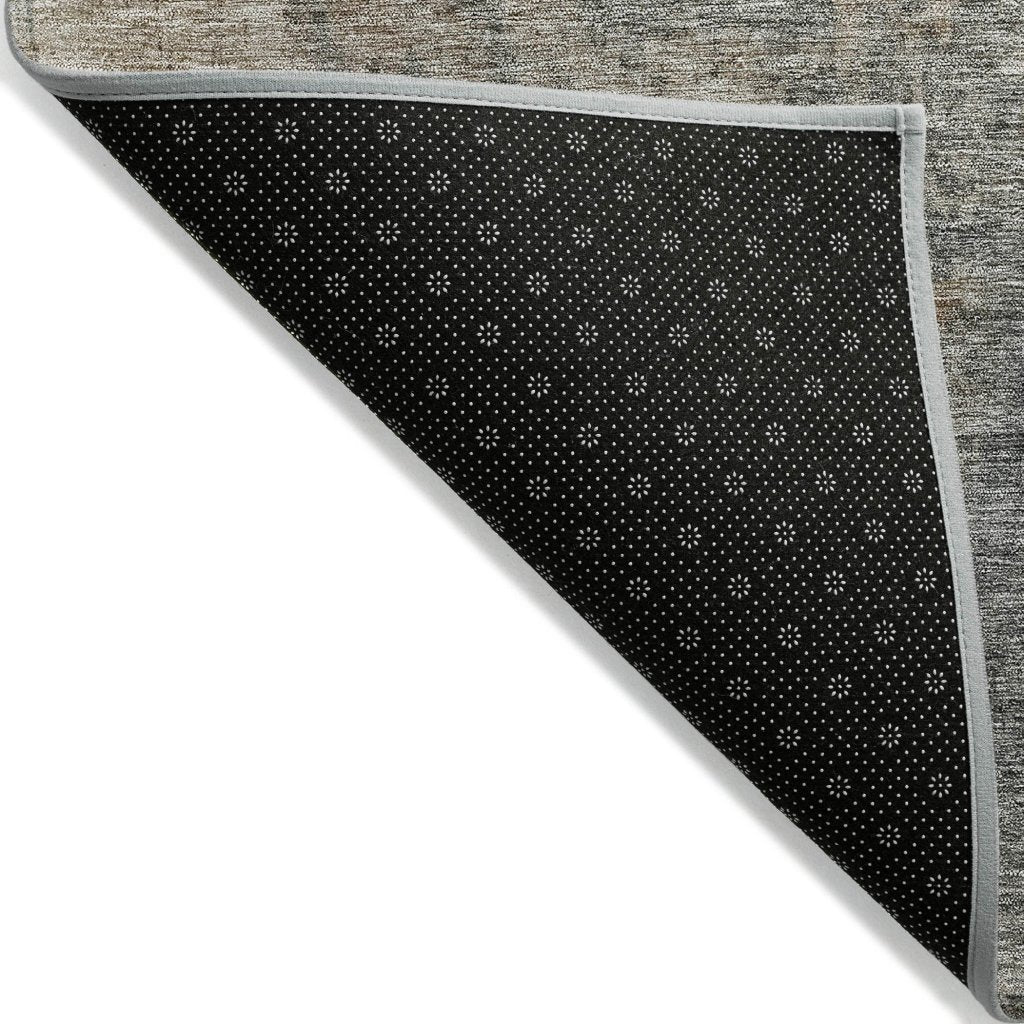 LOOMLAN Rugs Mehriza Brown Washable Indoor-Outdoor Rug