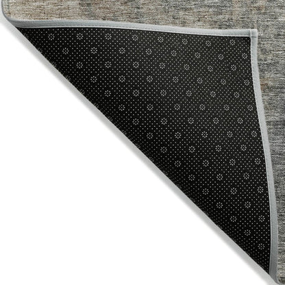 LOOMLAN Rugs Mehriza Brown Washable Indoor-Outdoor Rug