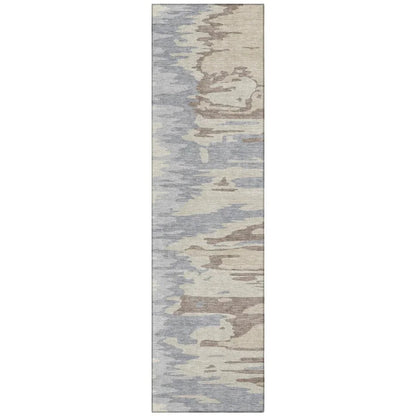 LOOMLAN Rugs Meleya Beige Washable Indoor-Outdoor Rug