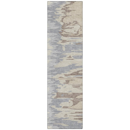 LOOMLAN Rugs Meleya Beige Washable Indoor-Outdoor Rug
