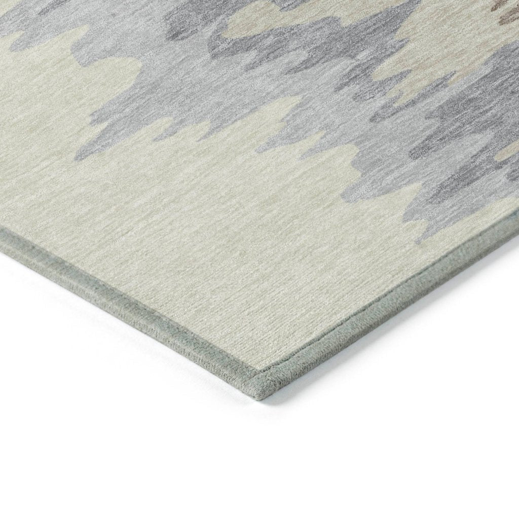 LOOMLAN Rugs Meleya Beige Washable Indoor-Outdoor Rug