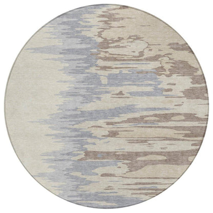 LOOMLAN Rugs Meleya Beige Washable Indoor-Outdoor Rug