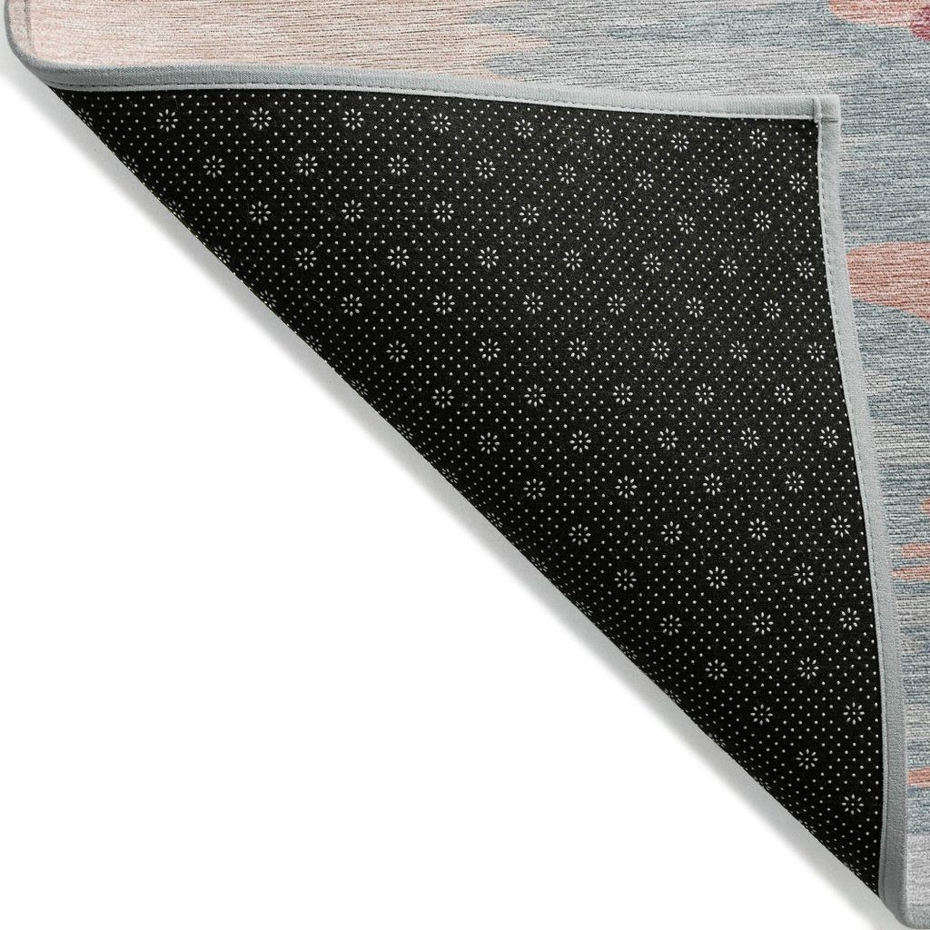 LOOMLAN Rugs Meleya Coral Washable Indoor-Outdoor Rug
