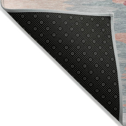 LOOMLAN Rugs Meleya Coral Washable Indoor-Outdoor Rug