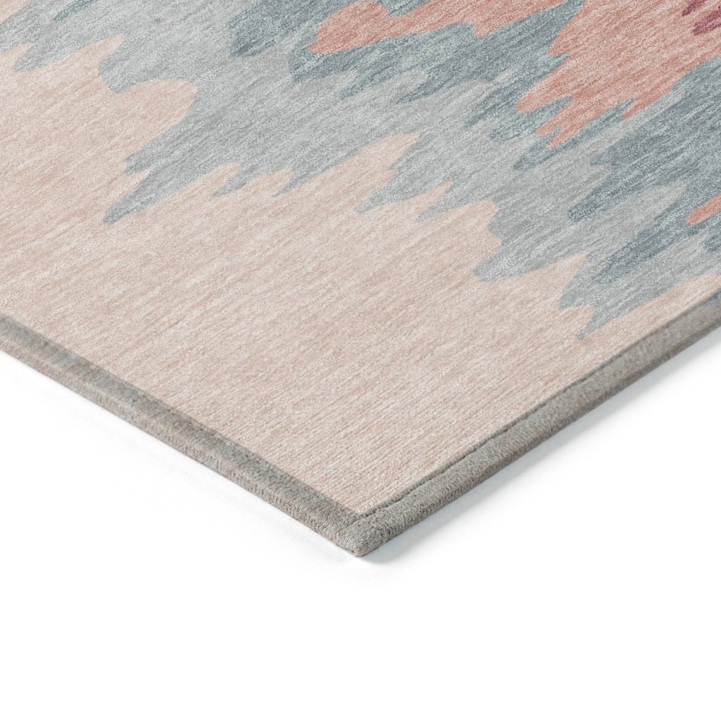 LOOMLAN Rugs Meleya Coral Washable Indoor-Outdoor Rug