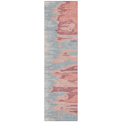 LOOMLAN Rugs Meleya Coral Washable Indoor-Outdoor Rug