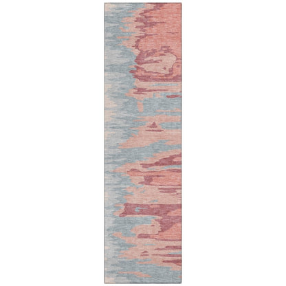 LOOMLAN Rugs Meleya Coral Washable Indoor-Outdoor Rug