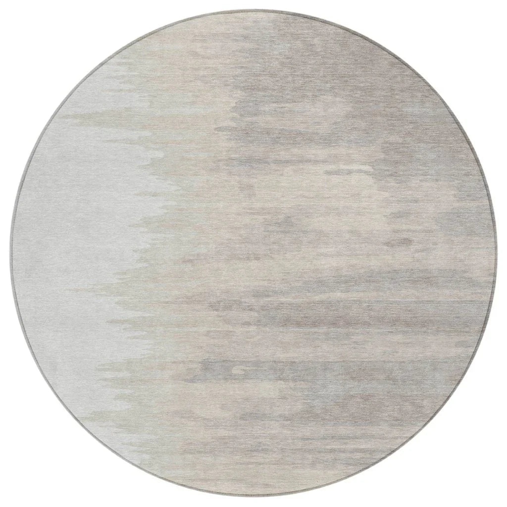 LOOMLAN Rugs Meleya Ivory Washable Indoor-Outdoor Rug