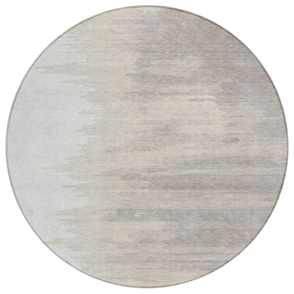 LOOMLAN Rugs Meleya Ivory Washable Indoor-Outdoor Rug
