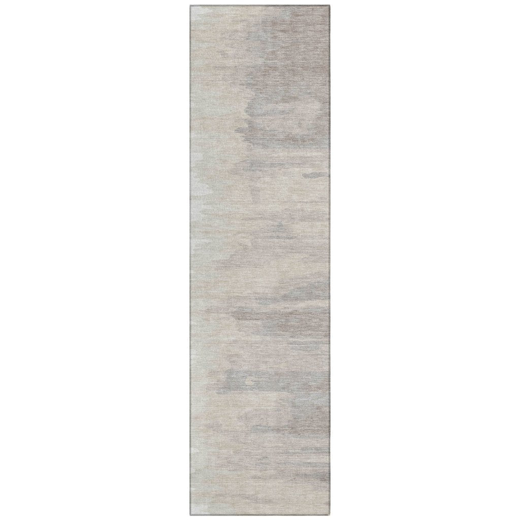 LOOMLAN Rugs Meleya Ivory Washable Indoor-Outdoor Rug