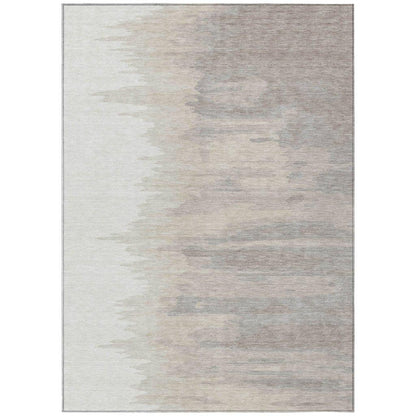 LOOMLAN Rugs Meleya Ivory Washable Indoor-Outdoor Rug