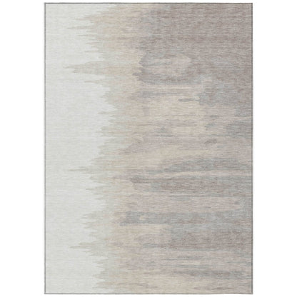 LOOMLAN Rugs Meleya Ivory Washable Indoor-Outdoor Rug