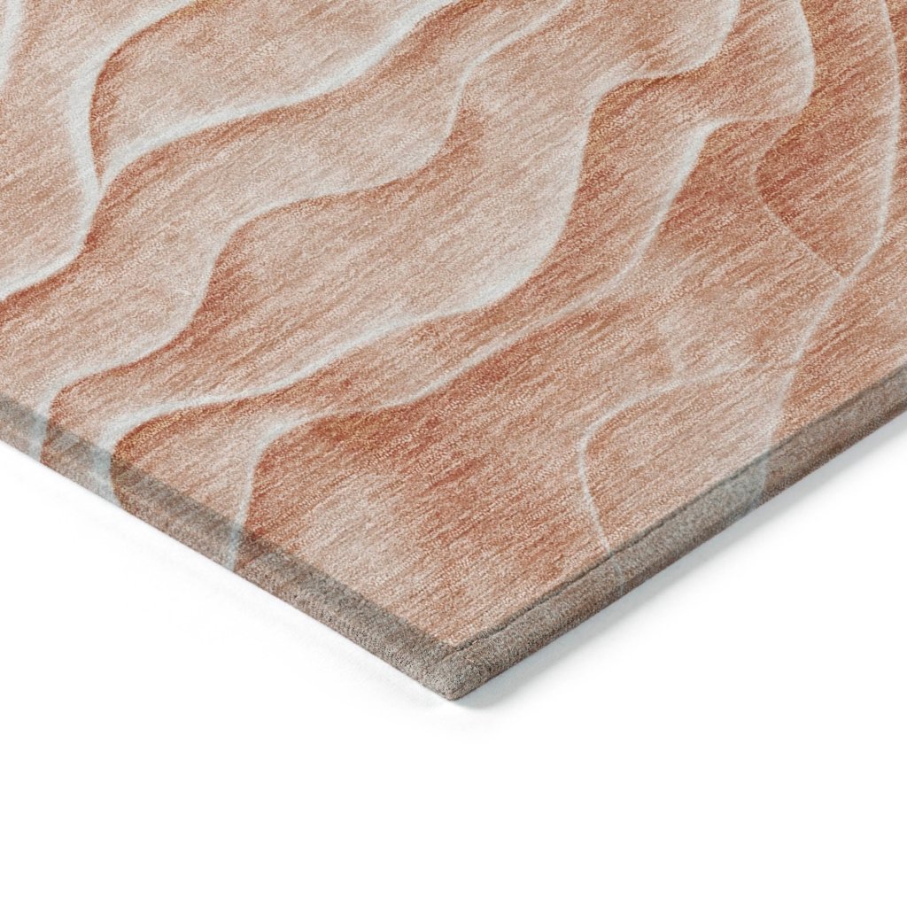 LOOMLAN Rugs Melinae Orange Washable Indoor-Outdoor Rug