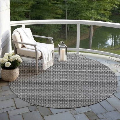 LOOMLAN Rugs Melisyn Gray Washable Indoor-Outdoor Rug