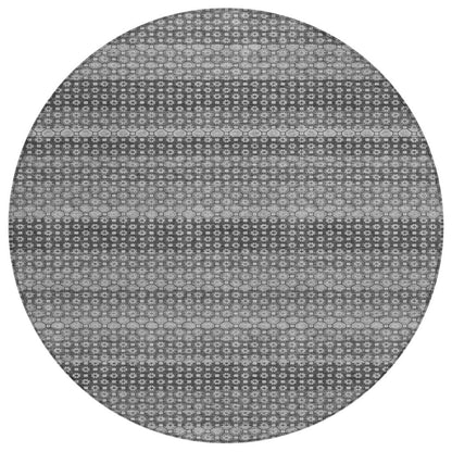 LOOMLAN Rugs Melisyn Gray Washable Indoor-Outdoor Rug