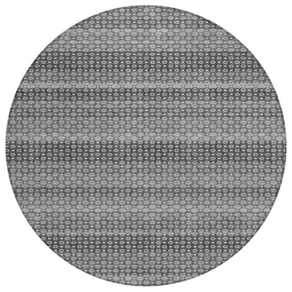LOOMLAN Rugs Melisyn Gray Washable Indoor-Outdoor Rug