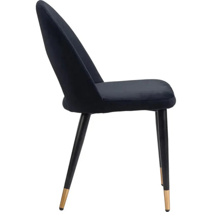 Zuo Modern Menlo Velvet Armless Dining Chair 2PC