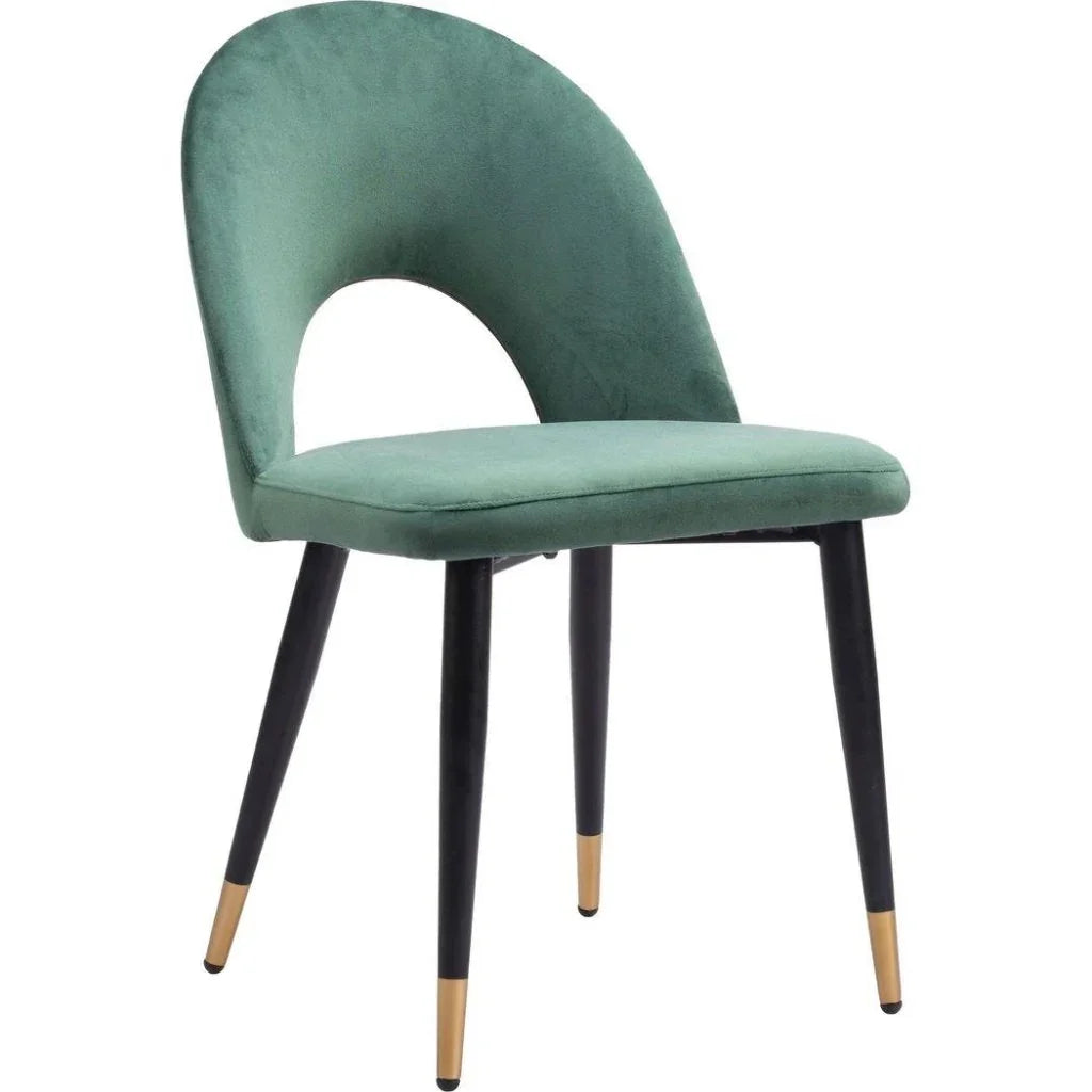 Zuo Modern Menlo Velvet Armless Dining Chair 2PC