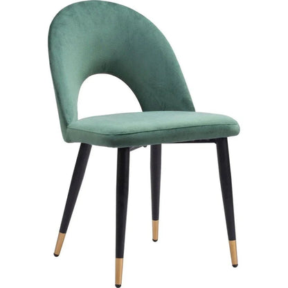 Zuo Modern Menlo Velvet Armless Dining Chair 2PC