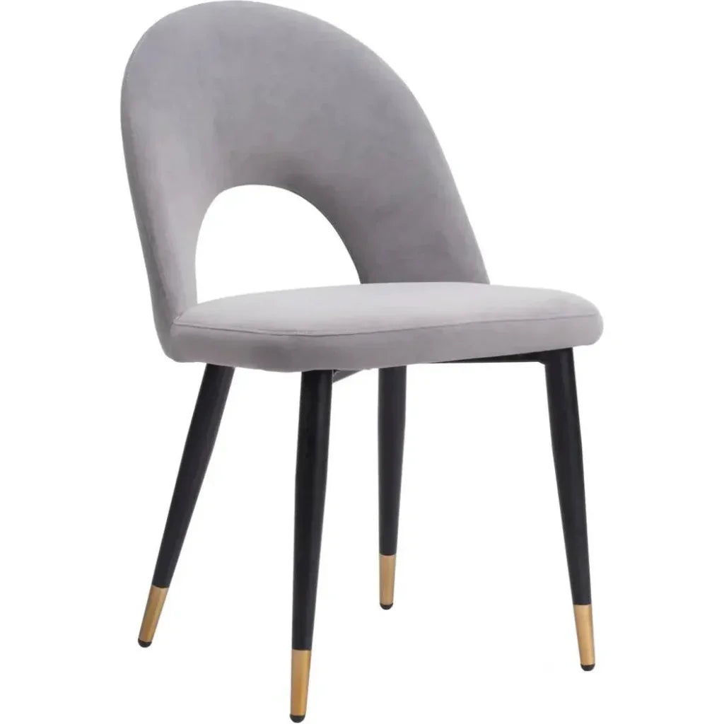 Zuo Modern Menlo Velvet Armless Dining Chair 2PC