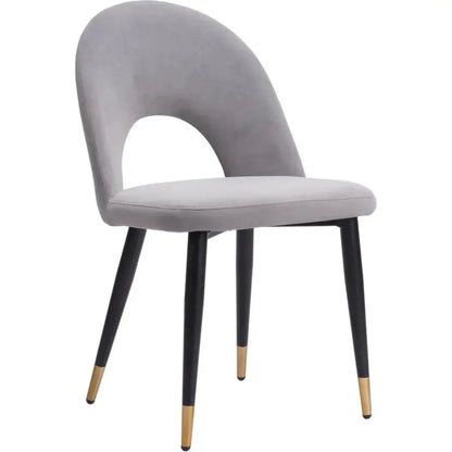 Zuo Modern Menlo Velvet Armless Dining Chair 2PC