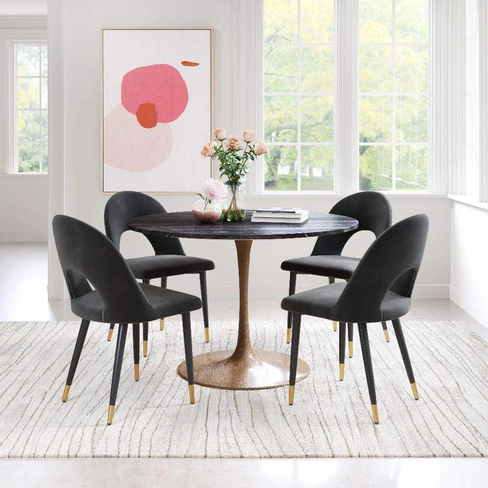 Zuo Modern Menlo Velvet Armless Dining Chair 2PC
