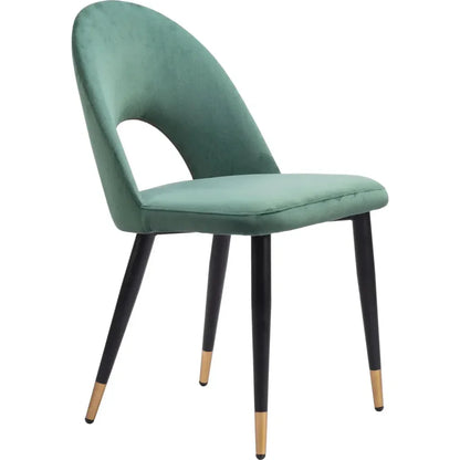 Zuo Modern Menlo Velvet Armless Dining Chair 2PC