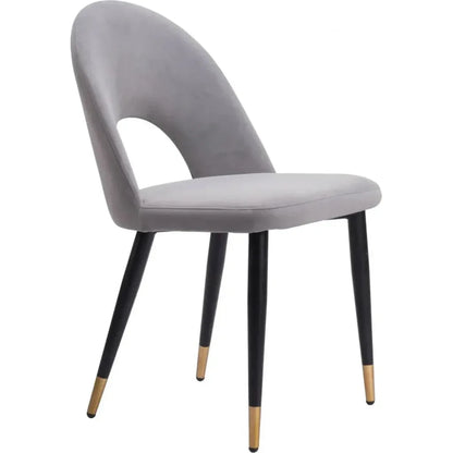 Zuo Modern Menlo Velvet Armless Dining Chair 2PC